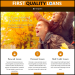 Screen shot of the First Quality Loans website.