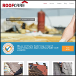 Screen shot of the Roofcare London website.