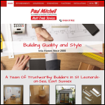 Screen shot of the Paul Mitchell Plastering & Building Contractors website.