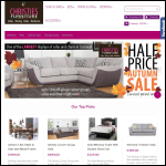 Screen shot of the Christie's Furniture & The Christie's Bed Shop website.