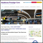 Screen shot of the Executive Cars services in Heathrow website.