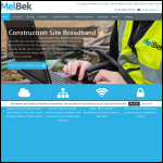 Screen shot of the Melbek Technology Ltd website.