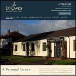 Screen shot of the E H Owen website.
