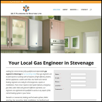 Screen shot of the 24-7 Plumbing & Heating Stevenage website.