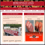 Screen shot of the Winchfield Logs website.