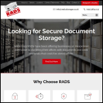 Screen shot of the RADS Document Storage website.
