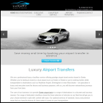 Screen shot of the Luxury Airport Transfers website.