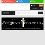 Screen shot of the Pet Gravestone website.