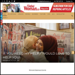 Screen shot of the Global Woman Ltd website.