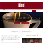 Screen shot of the Caffé Romana website.