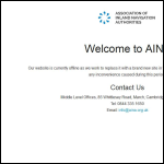 Screen shot of the Association of Inland Navigation Authorities (AINA) website.