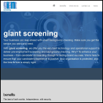 Screen shot of the giant screening Ltd website.