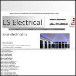 Screen shot of the ls electrical website.