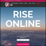 Screen shot of the Rise Online website.