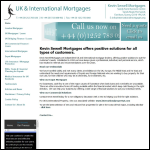 Screen shot of the Kevin Sewell Mortgages website.