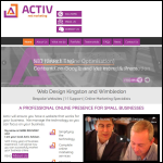 Screen shot of the Activ Net Marketing website.