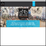 Screen shot of the Bicycle Association of Great Britain Ltd (BCS) website.