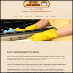 Screen shot of the Complete Oven Cleaning website.