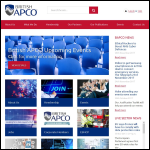 Screen shot of the British Association of Public Safety Communications Officers (BAPCO) website.