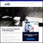 Screen shot of the Able Plumbing and Heating website.