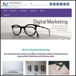 Screen shot of the Maximus Marketing website.