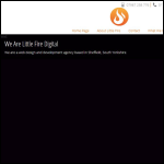 Screen shot of the Little Fire Digital Ltd website.