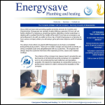 Screen shot of the Energysave Plumbing & Heating Ltd website.