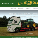 Screen shot of the Chris Nicholls Siting Services Ltd website.