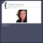 Screen shot of the Freelance Lawyers Ltd website.