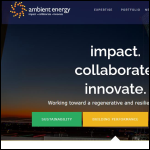 Screen shot of the Ambient Energy Ltd website.