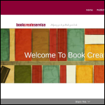 Screen shot of the Bookcreateservice Ltd website.