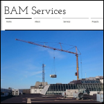 Screen shot of the Bam Offshore Services Ltd website.