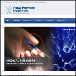 Screen shot of the Total Polymer Solutions (UK) Ltd website.