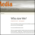 Screen shot of the Cools Media Ltd website.