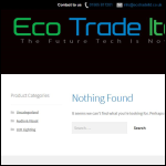 Screen shot of the Euro Eco Trade Ltd website.