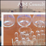Screen shot of the Ajm Consult Ltd website.