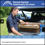 Screen shot of the Averley Equine Veterinary Services Ltd website.
