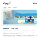 Screen shot of the Enam Travel (UK) Ltd website.