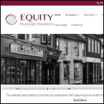 Screen shot of the Equity Financial Solutions Ltd website.