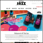 Screen shot of the All That Jazz Ltd website.