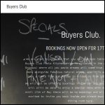 Screen shot of the Buyers Club Music Ltd website.