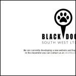 Screen shot of the Black Dog South West Ltd website.
