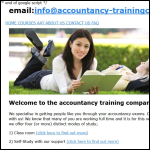 Screen shot of the Accountancy-trainingcompany.co.uk Ltd website.