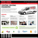 Screen shot of the Ron Sims Associates Ltd website.