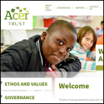 Screen shot of the Acer Trust website.
