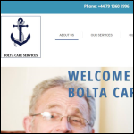 Screen shot of the Bolta Services Ltd website.