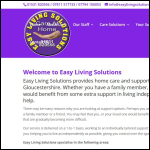 Screen shot of the Easy Living Space Ltd website.