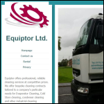 Screen shot of the Equiptor Ltd website.