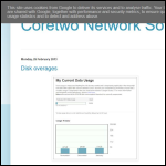Screen shot of the Coretwo Network Solutions Ltd website.