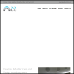 Screen shot of the Luxbuild Ltd website.